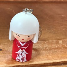 Gently Used Kimmidoll Collection Yasuna Red Dress with White Hair Asian Plastic  - £9.56 GBP