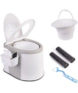 Tiktun Portable Travel Toilet for Camping and Hiking Large Adult White Gray - $67.11 CAD