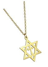 Classic Magen Star of David Pendant Necklace, Israel - $47.80