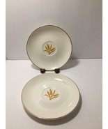 2 Vintage Golden Wheat with Gold Trimmed Plates/Saucers Replacement Plat... - £2.86 GBP