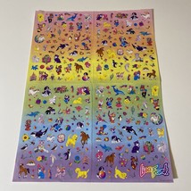 Vintage Lisa Frank Characters Rainbow Large Jumbo Sticker Sheet S1066 - £47.01 GBP