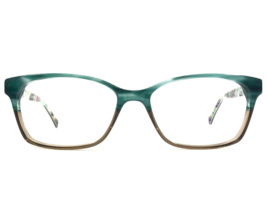 Vera Bradley Eyeglasses Frames Grace Rio Brown Green Rectangular 53-15-135 - £43.94 GBP