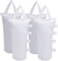 Ikerall Canopy Weights Bag Leg Weight for Pop up Canopy Tent,, 4 Pack - White - £25.30 GBP