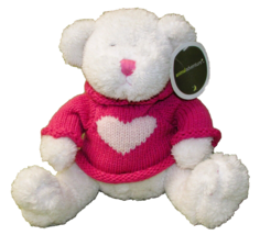 Animal Adventure Sweater Bear 2008 9&quot; Sittng Teddy Stuffed Toy With Hang Tag - £8.61 GBP