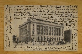 Vintage Postcard Cleveland Ohio UDB 1907 US Post Office Custom Court House - $12.86