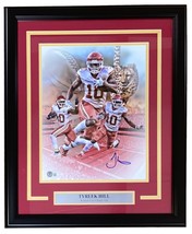 Tyreek Hill Signed Framed 11x14 Kansas City Chiefs Collage Photo BAS - $193.99