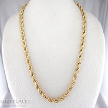Heavy Gold Tone Rope Chain 31&quot; Excellent Condition - £11.83 GBP