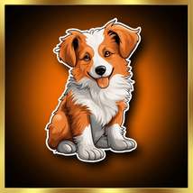 Collie Puppy - Decal - Customizable - $4.49+