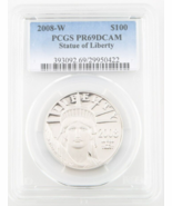 2008-W $100 1 Oz. Águila De Platino Proof Calificada Por PCGS Como PR69DCAM - $55,948.76 MXN