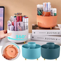 360-Degree Rotating Cosmetic Brush Organizer and Storage Box - £10.19 GBP