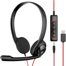 NUBWO USB Headset with Microphone for Laptop PC, headphones with Noise - £34.36 GBP