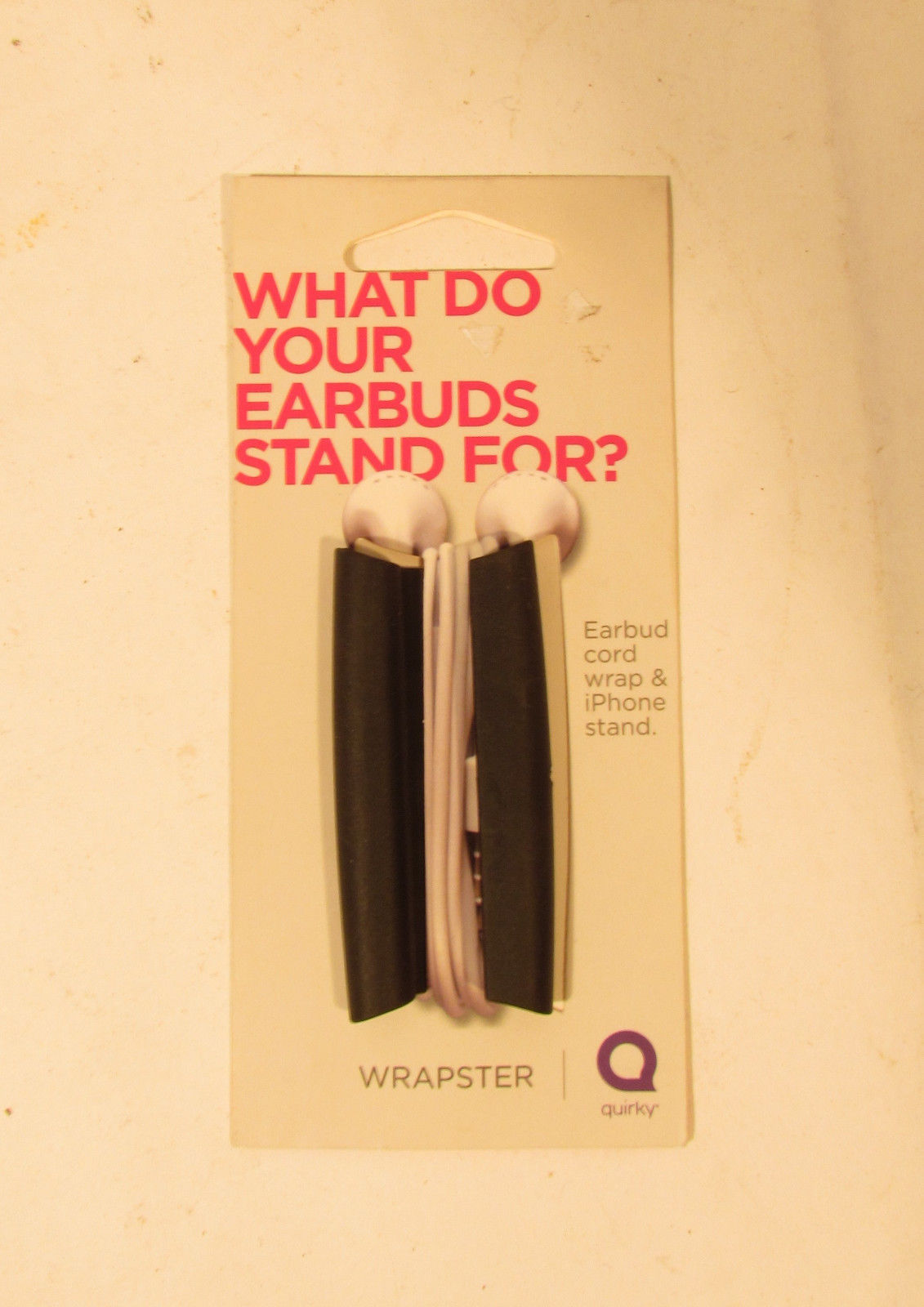 Quirky Wrapster Earbud Cord Wrap &amp; iPhone Stand - $6.55