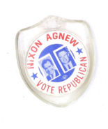 Nixon Agnew Vote Republican Plastic Key Fob 1960&#39;s - £7.87 GBP