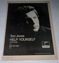Tom Jones Cash Box Magazine Photo Clipping Vintage 1968 Sajid Khan Maya ... - $19.99