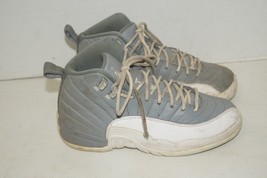 [153265-015] Youth Air Jordan Retro 12 &#39;Stealth&#39; (GS) size 4Y Preowned  - $29.69