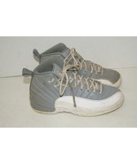[153265-015] Youth Air Jordan Retro 12 &#39;Stealth&#39; (GS) size 4Y Preowned  - $40.43 CAD