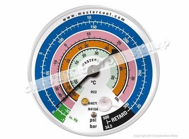 Manometer gauge Mastercool EBL1, 80mm, R410a R407c R22 - $56.94