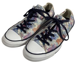 Women’s Converse All Star Multicolor Floral Low Top Sneakers Size 9 - £32.08 GBP