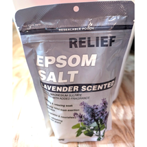 Relief Epsom Salt Lavender Scented 16 Oz Bag New and Sealed! Spa Time - $125.23 MXN