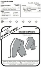Oregon Biking Riding Bicycle Shorts #409 Sewing Pattern (Pattern Only) gp409 - $8.00