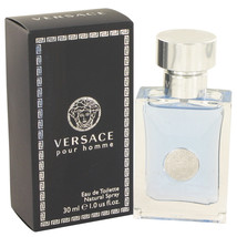 Versace Pour Homme Cologne By Eau De Toilette Spray 1 oz - £35.47 GBP