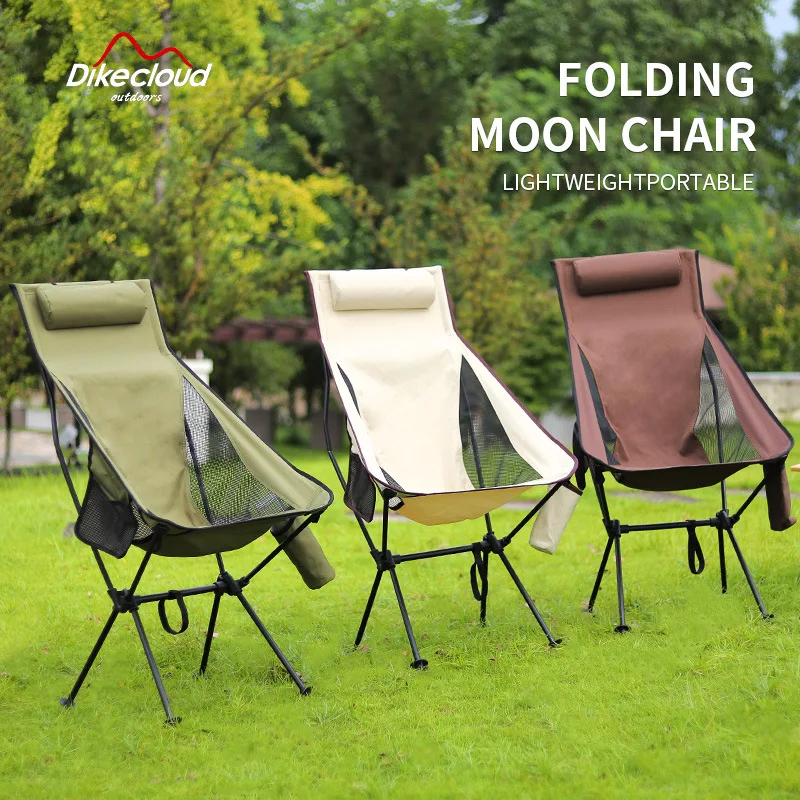 Portable Ultralight Folding Outdoor Camping Moon Chair 7075 Aluminum alloy - £94.82 GBP