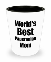 Paperanian Mom Shot Glass Worlds Best Dog Lover Funny Gift For Pet Owner Liquor  - £10.26 GBP