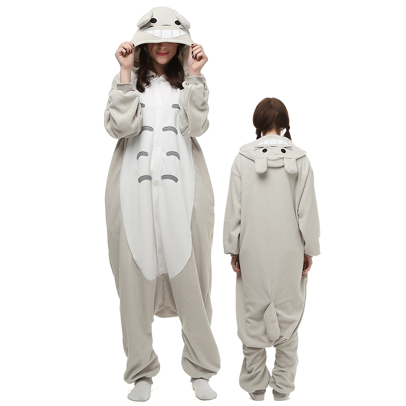 Totoro Adult Onesies Animal Cartoon Kigurumi Pajamas Halloween Cosplay