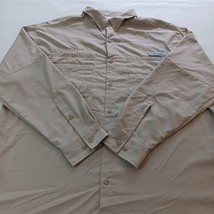 Columbia Omni-Shade FM7253 Men's 2XL Beige Vented Button Front Long Sleeve Shirt image 12
