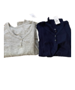 BABY GAP LOT OF 2 HENLEY TOPS SIZE S 6/7/ NWT - £12.43 GBP
