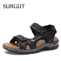T sale summer fashion beach sandals men shoes hollow high quality sandals light genuine thumb200