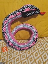 Wild Republic Pink Long Snake Soft Toy 52&quot; - $22.50