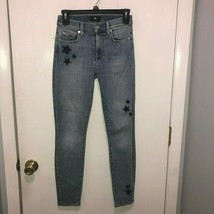 7 For All Mankind Star Ankle Skinny Stretch Jeans Women&#39;s SZ 23 Inseam 27&quot; - $19.79