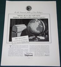 EDIPHONE FORTUNE MAGAZINE ADVERTISEMENT CLIPPING VINTAGE 1937 - $34.29 CAD