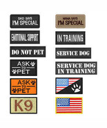 12-Piece Tactical Dog Patch Set, Personalized ID Tags for Vest, Harness,... - $32.90 CAD