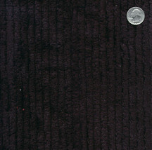 Terry Chenille Black 57&quot; Wide Cotton Fabric by the Yard A414.04 - Black - £13.96 GBP