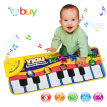 Large Baby Musical Carpet Keyboard Playmat Music Play Mat Piano Early Learning E - £47.57 GBP