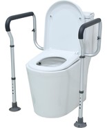 Toilet Handle Height-Adjustable Leg Toilet Safety Frame Medical Grade Al... - €36,46 EUR