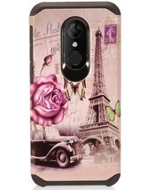 For T-Mobile REVVL 2 - Hard Hybrid Armor Impact Phone Case Paris Eiffel Tower - £13.39 GBP