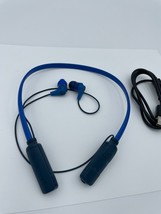 Skullcandy Bluetooth Headphone S21KW Blue Ink&#39;d Wireless Neckband Earbud Headset - £27.54 GBP