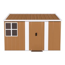8x10 FT Heavy-Duty Metal Storage Shed: Weatherproof Outdoor Garden Solution - $486.99