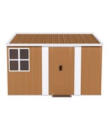 8x10 FT Heavy-Duty Metal Storage Shed: Weatherproof Outdoor Garden Solution - €415,13 EUR
