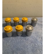 Vintage Lot of 7 Aluminum 35mm Film Canisters Cans READ - $25.00
