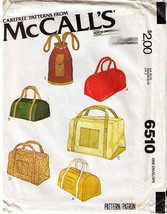 Vintage 1979 SET of BAGS McCall's Pattern 6510-m - $12.00