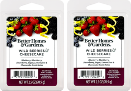 Better Homes and Gardens Scented Wax Cubes 2.5oz 2-Pack (Wild Berry Cheesecake) - £9.64 GBP