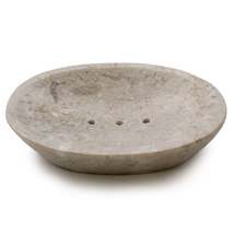 Classic Oval Cream Marble Soap Dish - £9.42 GBP