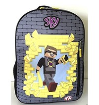 Sky Tube Heroes Backpack 16&quot; Large Full Size School Travel Minecraft Budder - £26.26 GBP