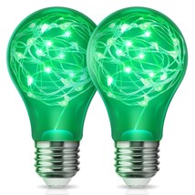 Green Light Bulb, A19 Green Light Bulbs, Green Christmas Light Bulbs, E2... - £14.93 GBP