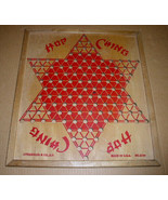Hop Ching Chinese Checkers Board Vintage J Pressman &amp; Co.  Solid Wood - £39.49 GBP