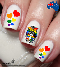 LGBT Rainbow Pride Nail Art Decal Sticker - £3.66 GBP